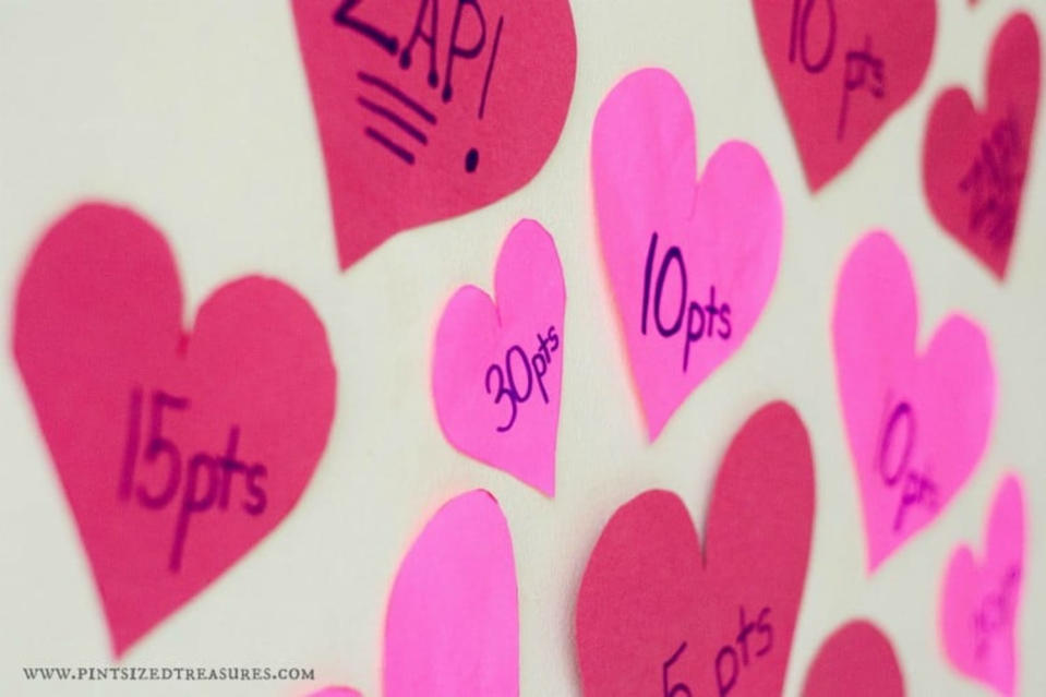 heart zap valentine's day game  (Pint-Sized Treasures )