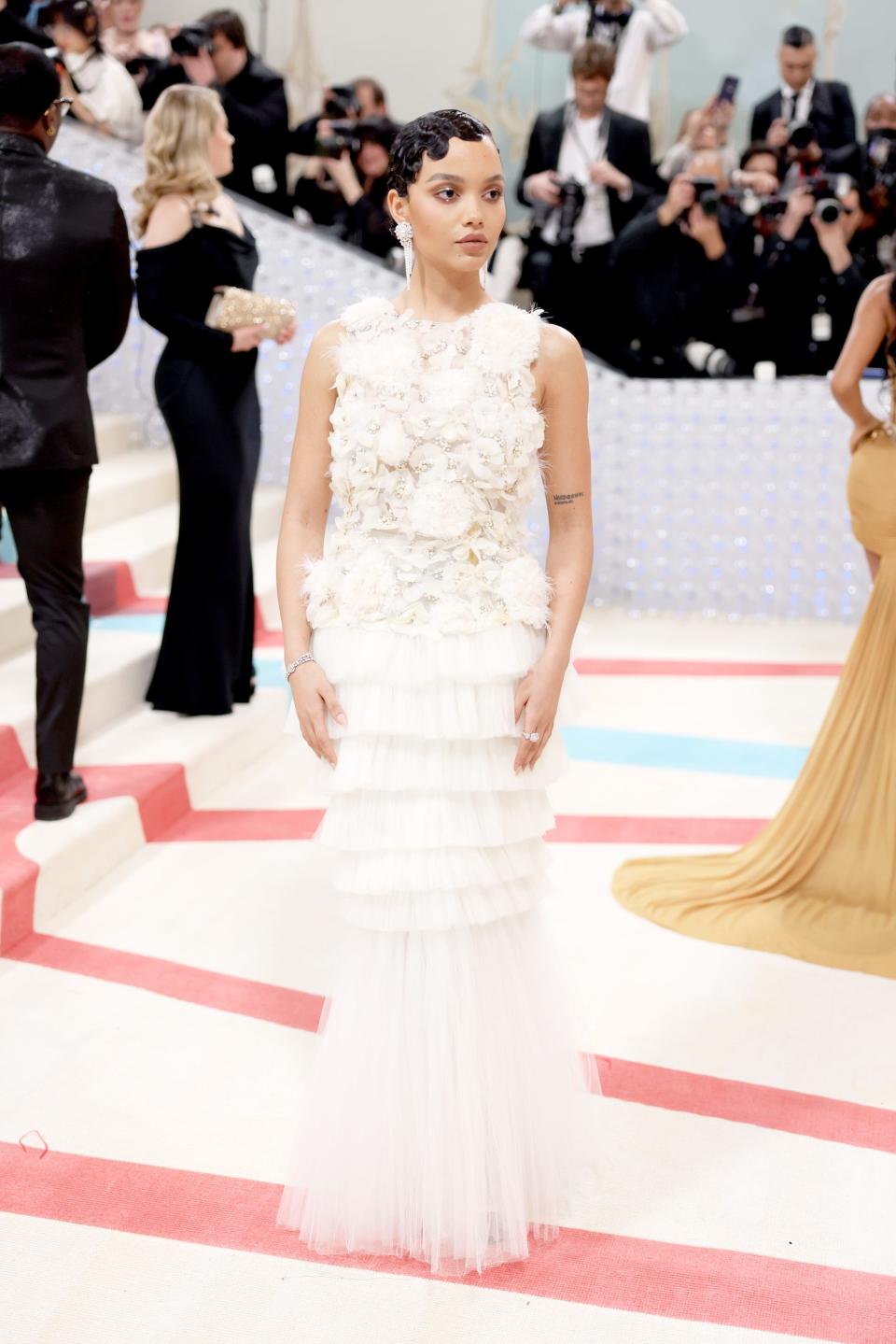 Whitney Peak attends the 2023 Met Gala.