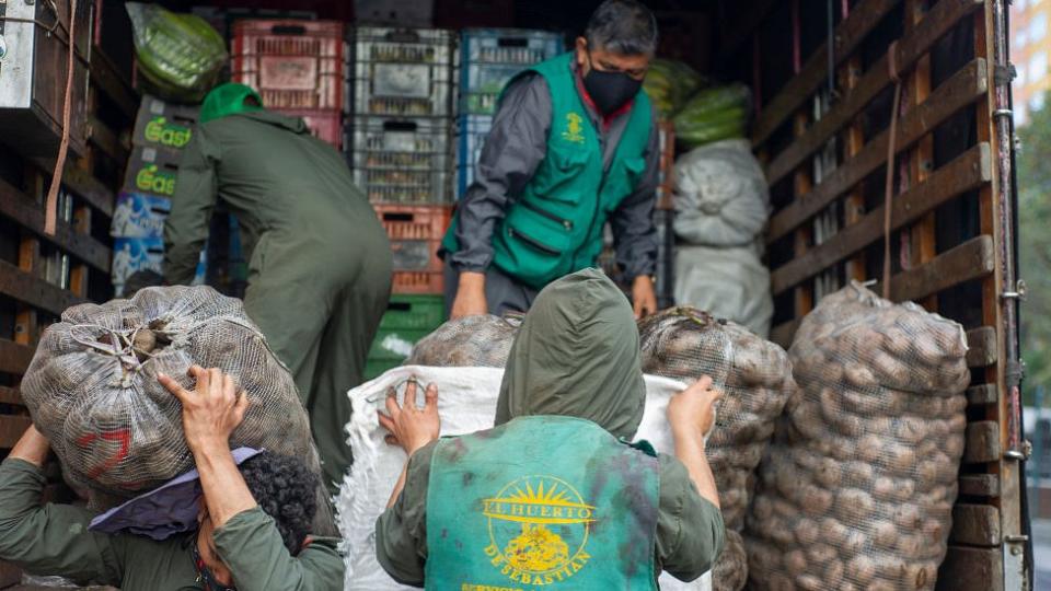 Alimentos en camión