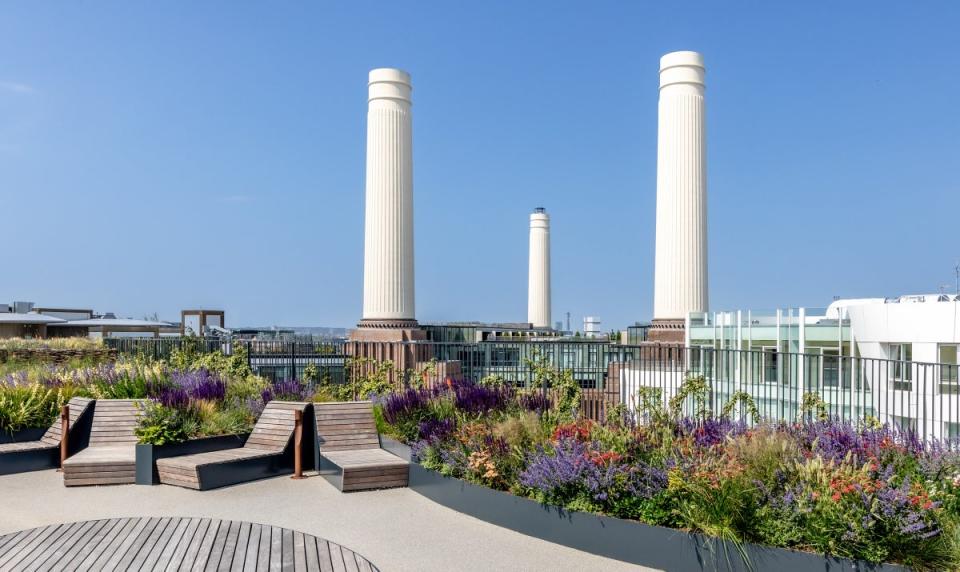 Battersea Roof Gardens has one of London’s largest residential rooftop gardens (Taran Wilkhu)