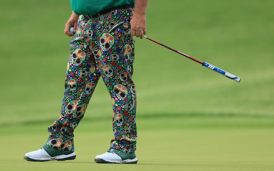 John Daly of the United States prepares to putt on the fourth green - GETTY IMAGES