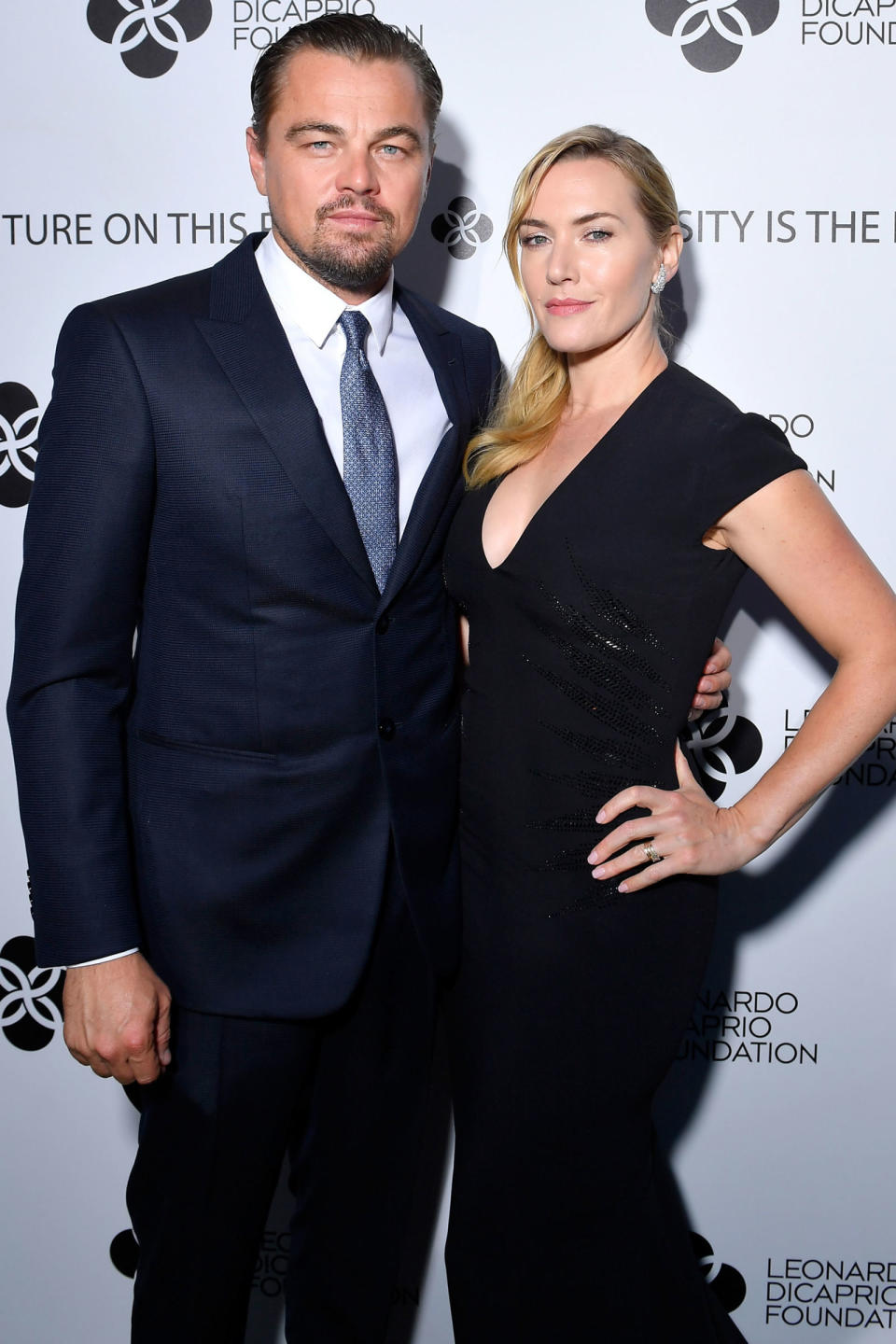 <p><strong>26 July</strong> Leonardo DiCaprio and Kate Winslet posed for cameras at DiCaprio's fourth annual Foundation gala in Saint-Tropez. Winslet wore a simple fitted black dress while diCaprio wore a smart navy suit. </p>