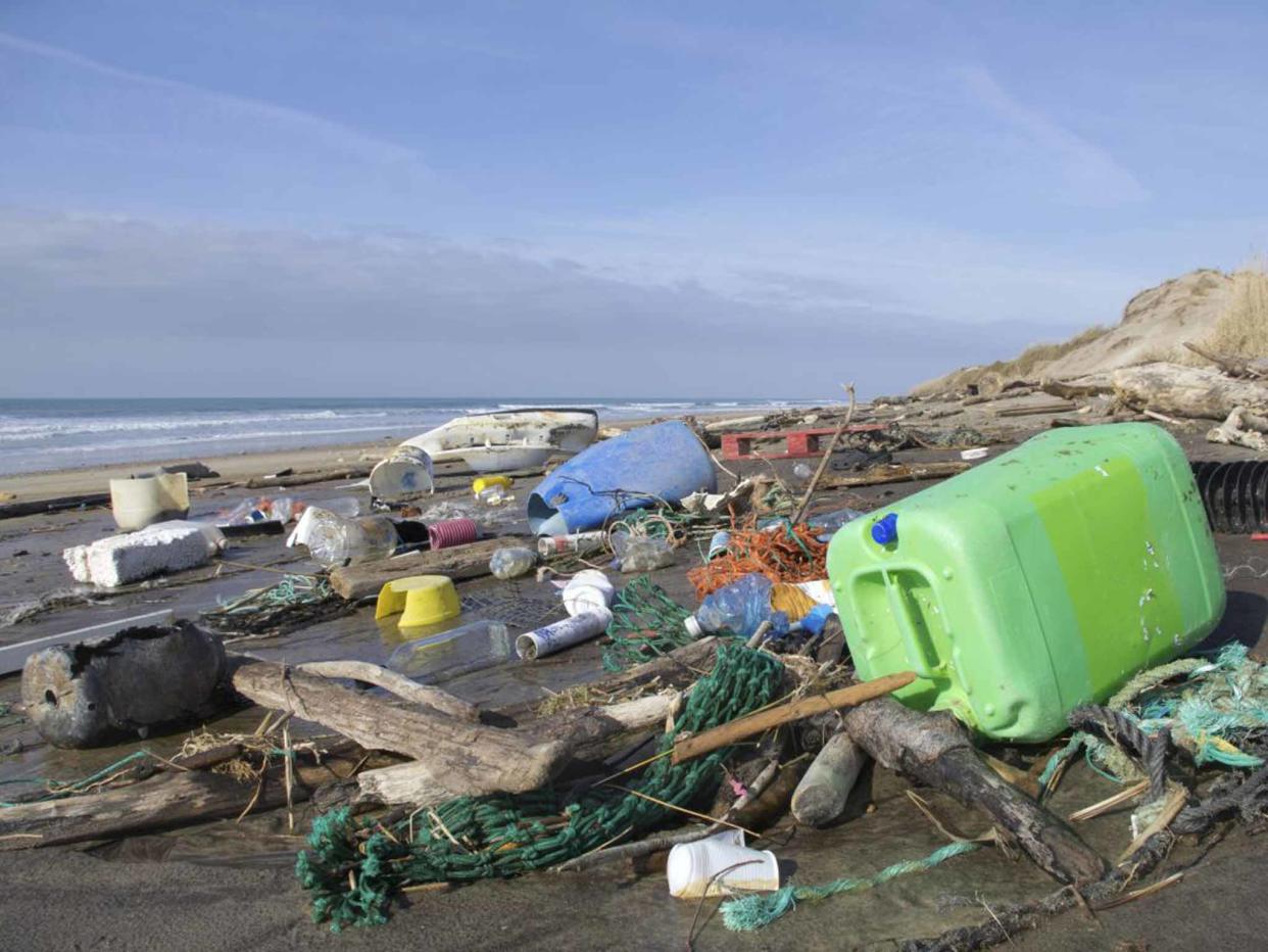 An estimated eight million tonnes of plastic pollution enters the sea each year: Getty