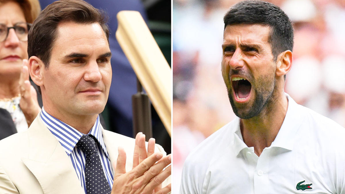 Novak Djokovic Equals Roger Federer As Insane Wimbledon Streak Continues Yahoo Sport 