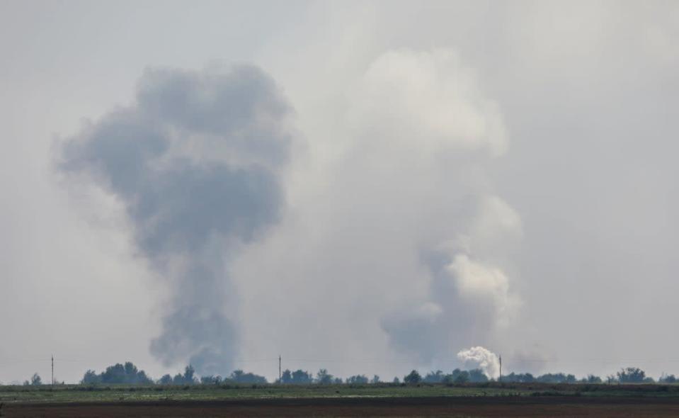 El humo se eleva cerca de Dzhankoi (REUTERS)