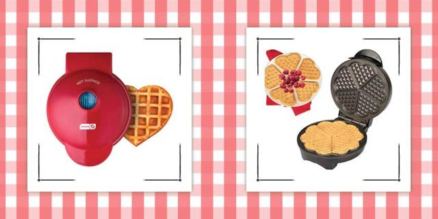 This Mini Heart-Shaped Waffle Maker Has Valentine's Day Breakfast Written  All Over It