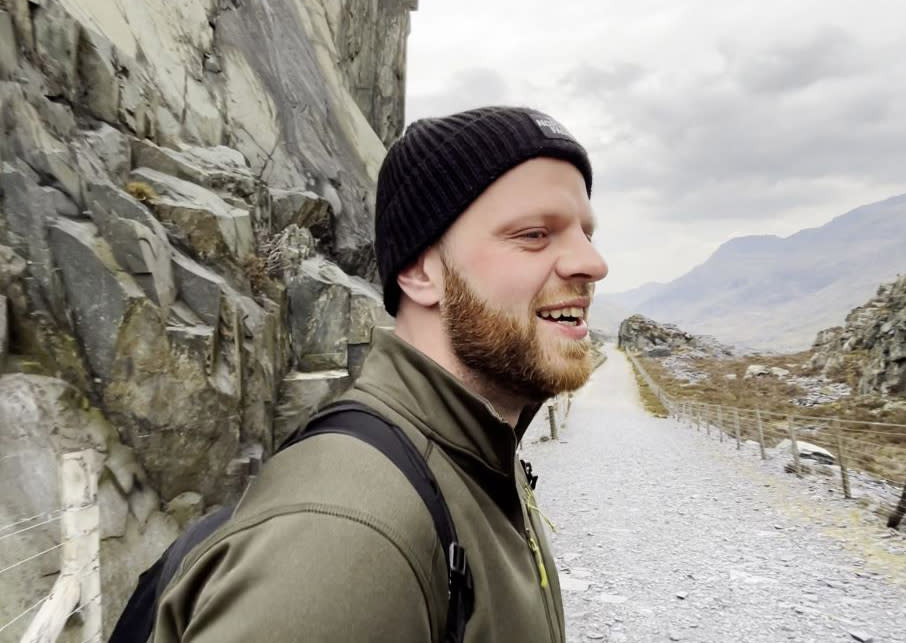 Aidan Roche, 29, went missing on a hiking trip in Switzerland. (SWNS)