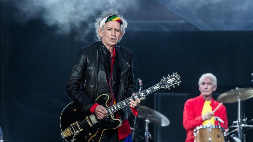 Nüchtern auf der Bühne - eine ganz neue Erfahrung für Keith Richards. Foto: Paul Zinken