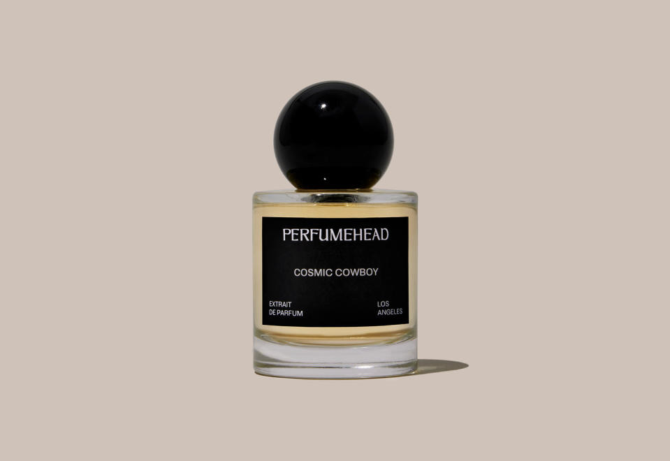 <p><a href="https://perfumehead.com/products/cosmic-cowboy?variant=44870566445342¤cy=USD&srsltid=AfmBOooK4L4wIpTCsOfTE2aBuSvAiLwNnFwXBOLa96b0E3kPxHmEgw_V8LQ" rel="nofollow noopener" target="_blank" data-ylk="slk:Shop Now;elm:context_link;itc:0;sec:content-canvas" class="link ">Shop Now</a></p><p>Cosmic Cowboy Extrait de Parfum</p><p>perfumehead.com</p><p>$425.00</p>