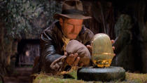 <p> <strong>Sold For:</strong> $500,000 (and $300,000) </p> <p> Harrison Ford has created more than one iconic character in film history, but none look as good in a hat as Indiana Jones. Different hats worn by Ford for different movies have all been sold for high prices. A <em>Raiders of the Lost Ark</em> hat has the record at $500,000, but one from T<em>emple of Doom</em> did almost as well selling for $300,000. </p>