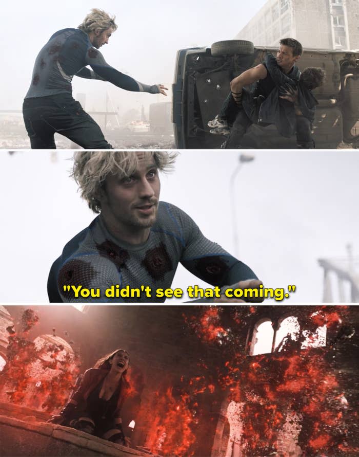 Pietro saying, "You didn't see that coming"