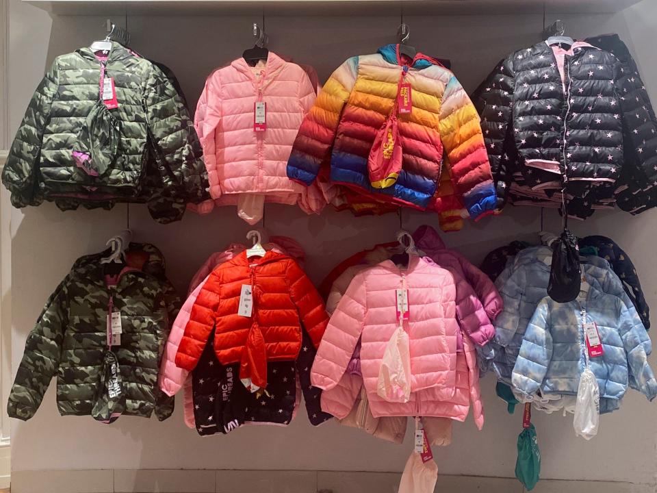 Kids winter coats.