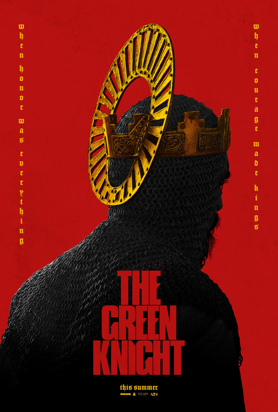 The US poster for A24's The Green Knight. (A24)