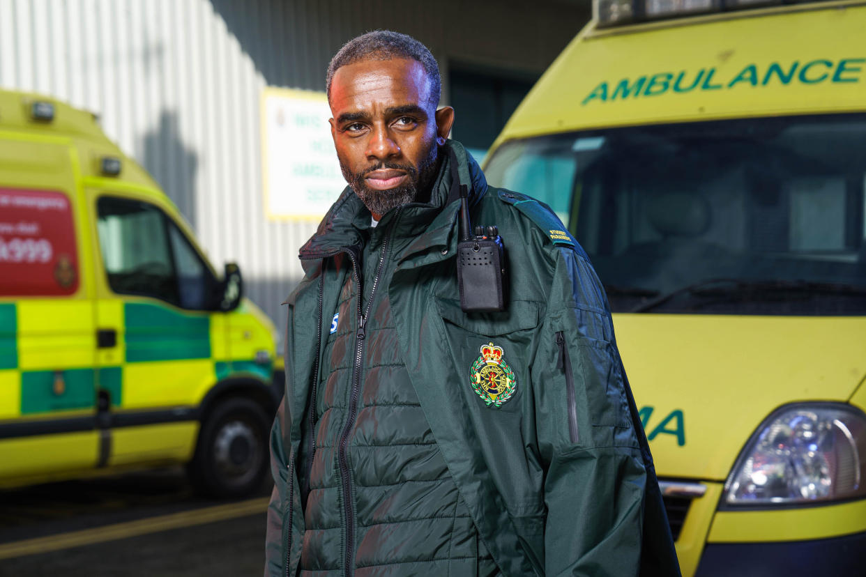  Casualty star Charles Venn as paramedic Jacob Masters. . 