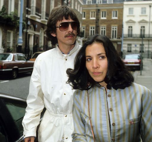 <p>Tom Wargacki/WireImage)</p> George Harrison and Olivia Harrison