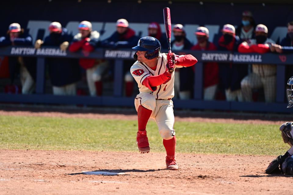 West Boylston's Mariano Ricciardi, shown here playing college ball at Dayton, has been a steady performer since joining the Double-A Rocket City Trash Pandas.