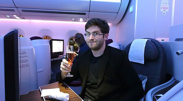 The calm before the storm. A photo of journalist Zach Honig before the incident. Source: Supplied.