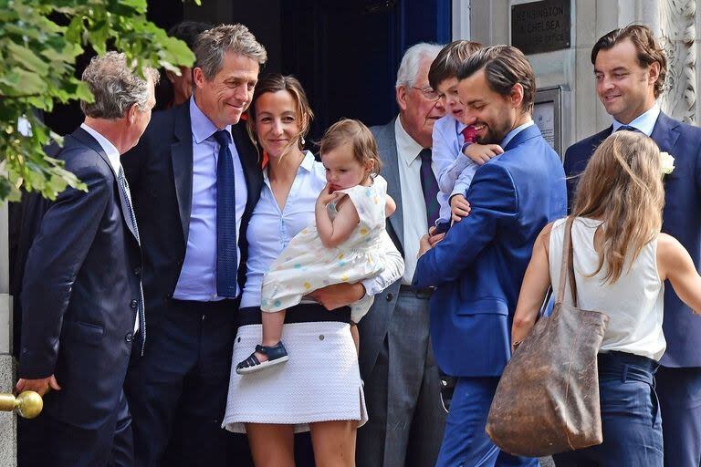 Hugh Grant se casó con la productora sueca Anna Eberstein en 2018 y tuvo tres hijos con ella