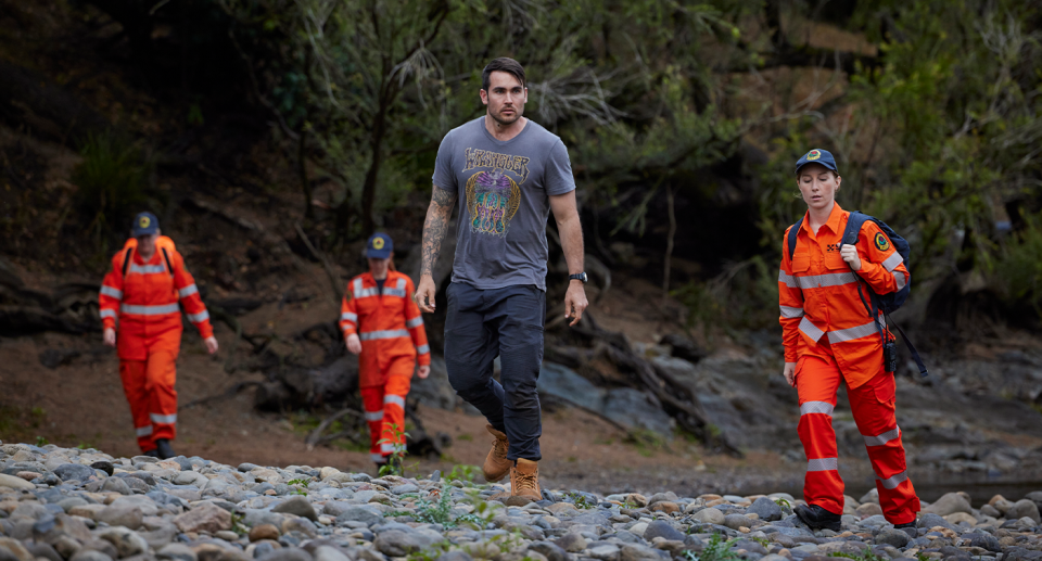 Home and Away’s Cash Newman searching for his girlfriend Eden Fowler.