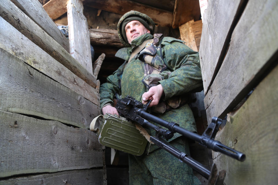 A member of the Donetsk People's Militia 