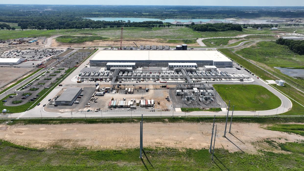 A Google data center on the far South Side of Columbus. Companies are scouring the region for sites to expand data center operations as artificial intelligence becomes more prevalent in the economy.