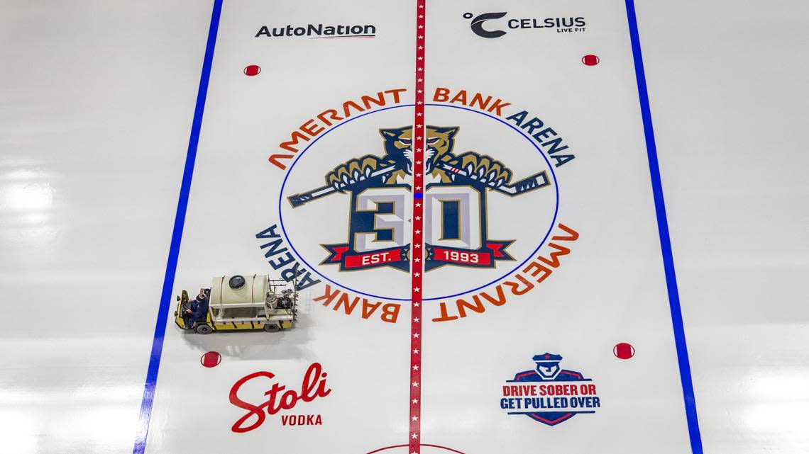 Beginning this month, the Panthers will play in Amerant Bank Arena, marking the team’s 26th year in Sunrise. The arena had been called FLA Live Arena the past two years, while the team looked for a new naming rights partner.