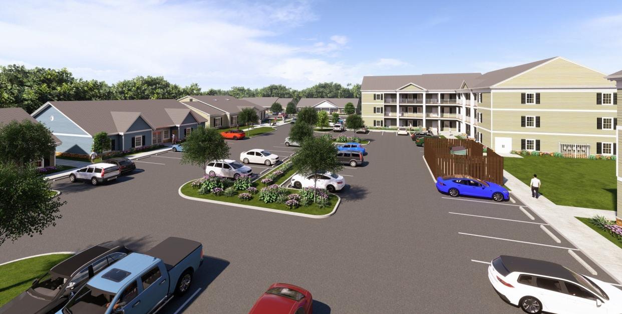 A conceptual of what the proposed Freedom Village at Circle Haven in Mullica Hill, Harrison Township might look like. The township approved the affordable housing project in July 2024.