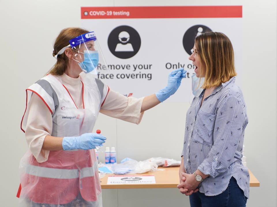 Testing times: the pop-up clinic at Heathrow Terminal 5 (Simon Calder)