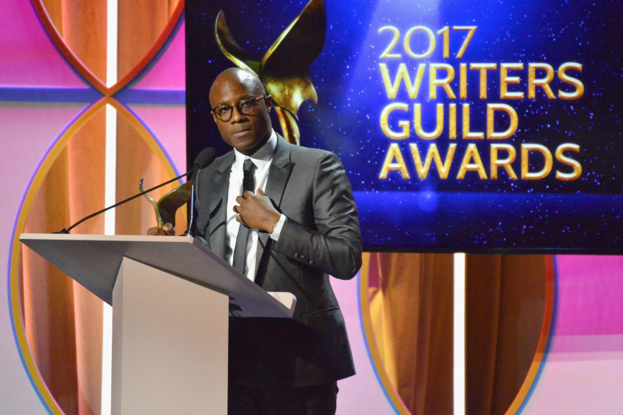 Big win: Barry Jenkins picks up the award for Moonlight: Charley Gallay/Getty Images