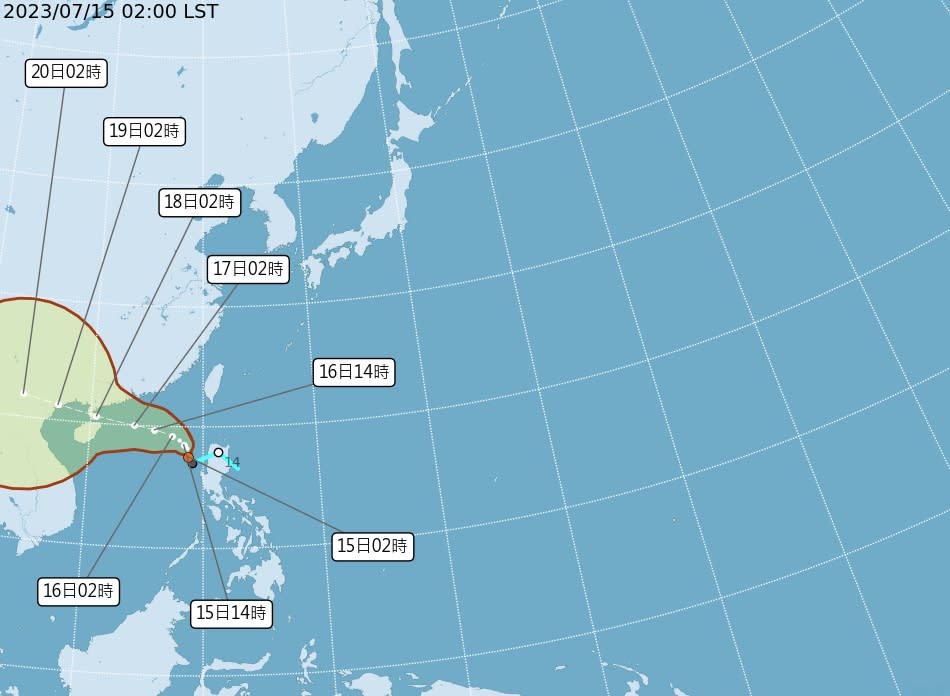 （圖取自中央氣象局網站）