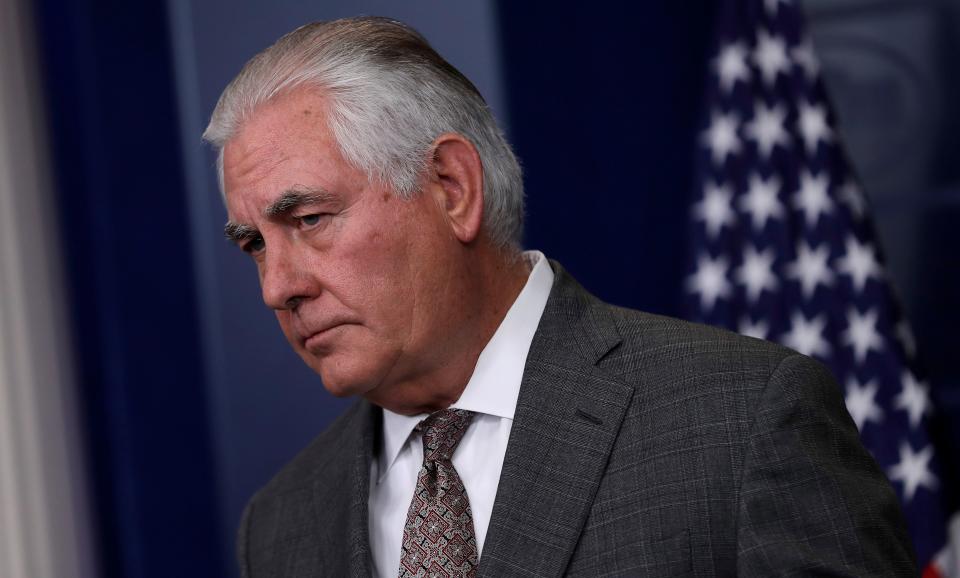 Former Secretary of State Rex Tillerson spent less than a year on the job. (Photo: Carlos Barria/Reuters)