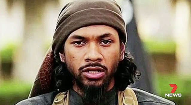Melbourne-born IS recruiter Neil Prakash is begging the government to help him as he faces international criminal proceedings. Picture: 7 News