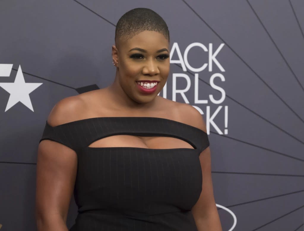 Symone Sanders-Townsend attends the Black Girls Rock! Awards at New Jersey Performing Arts Center on Sunday, Aug. 26, 2018, in Newark, N.J. (Photo by Charles Sykes/Invision/AP, File)