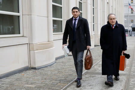 Attorney Benjamin Brafman arrives for a hearing for his client, former drug company executive Martin Shkreli, at the U.S. District Court for the Eastern District of New York in Brooklyn, New York City, U.S., February 23, 2018. REUTERS/Brendan McDermid