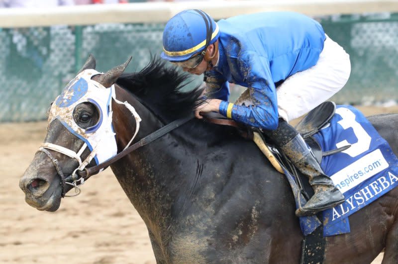 First Mission, shown winning the Alysheba Stakes, is the favorite in Saturday's $1 million Grade I Stephen Foster at Churchill Downs. Photo courtesy of Churchill Downs