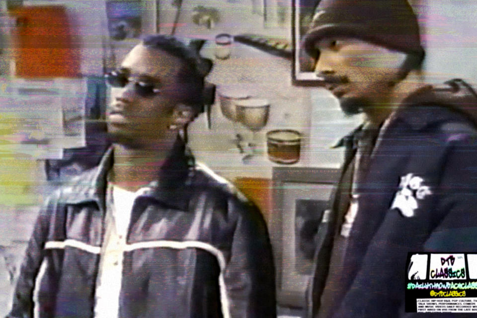 Sean Combs and Snoop Dogg on The Steve Harvey Show in an episode about a truce between feuding rap factions in 1997. 