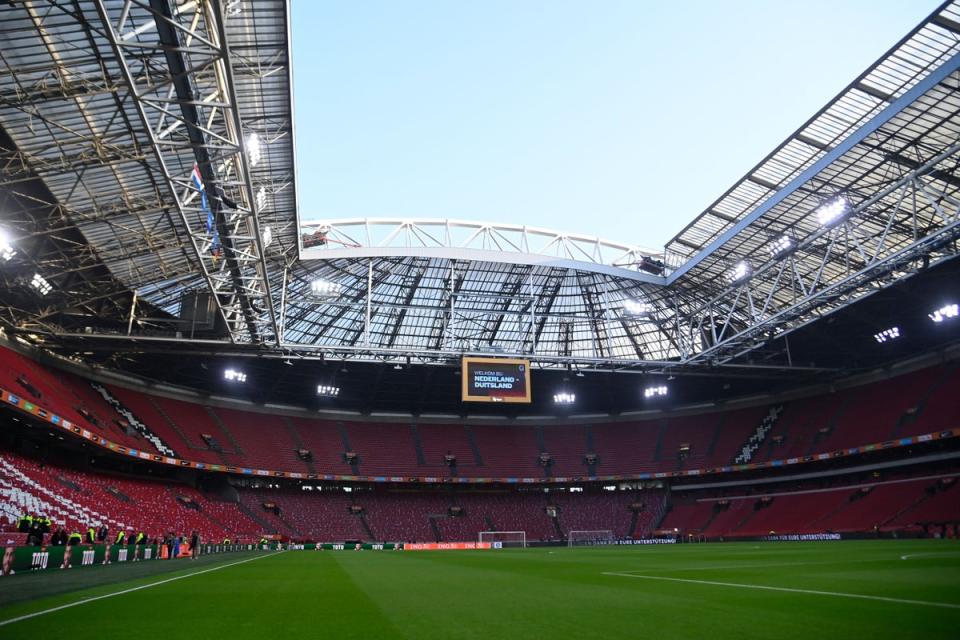 The Johan Cruyff Arena could host the European finals weekend in 2025 (AFP via Getty Images)