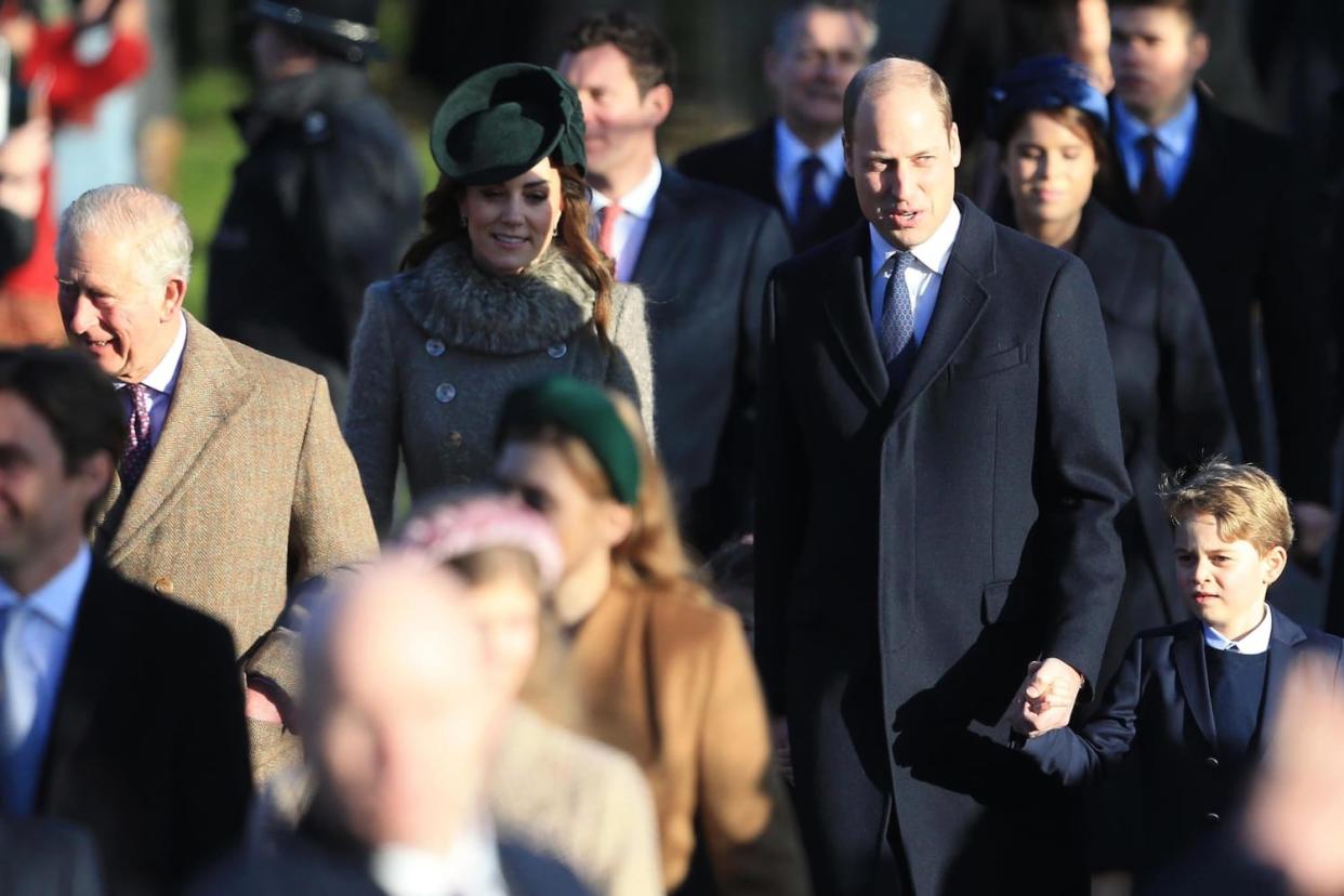 Image: The Royal Family Attend Church On Christmas Day