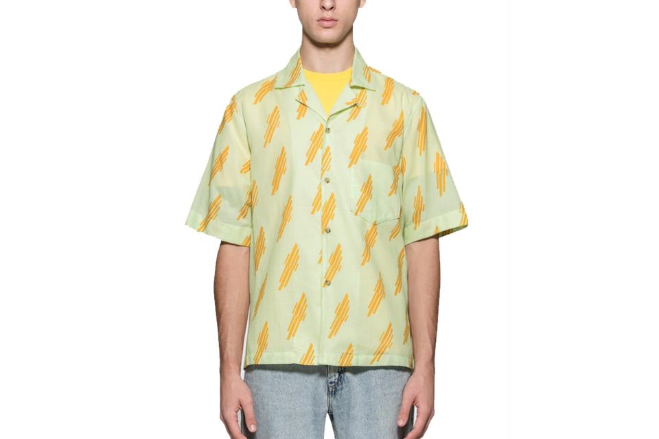 Acne Studios "Simon" diag print shirt (was $310, 60% off)