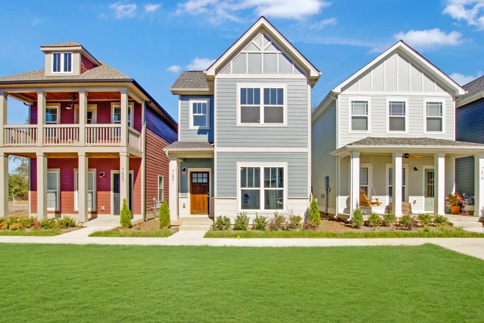 In the Village at Carter’s Station, Parkside Builders offers single-family cottage homes and townhomes priced from the $190,000s. The neighborhood is in Columbia.