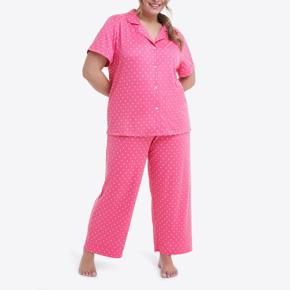 Draper James Linda Pajama Set in Pink Polka Dot