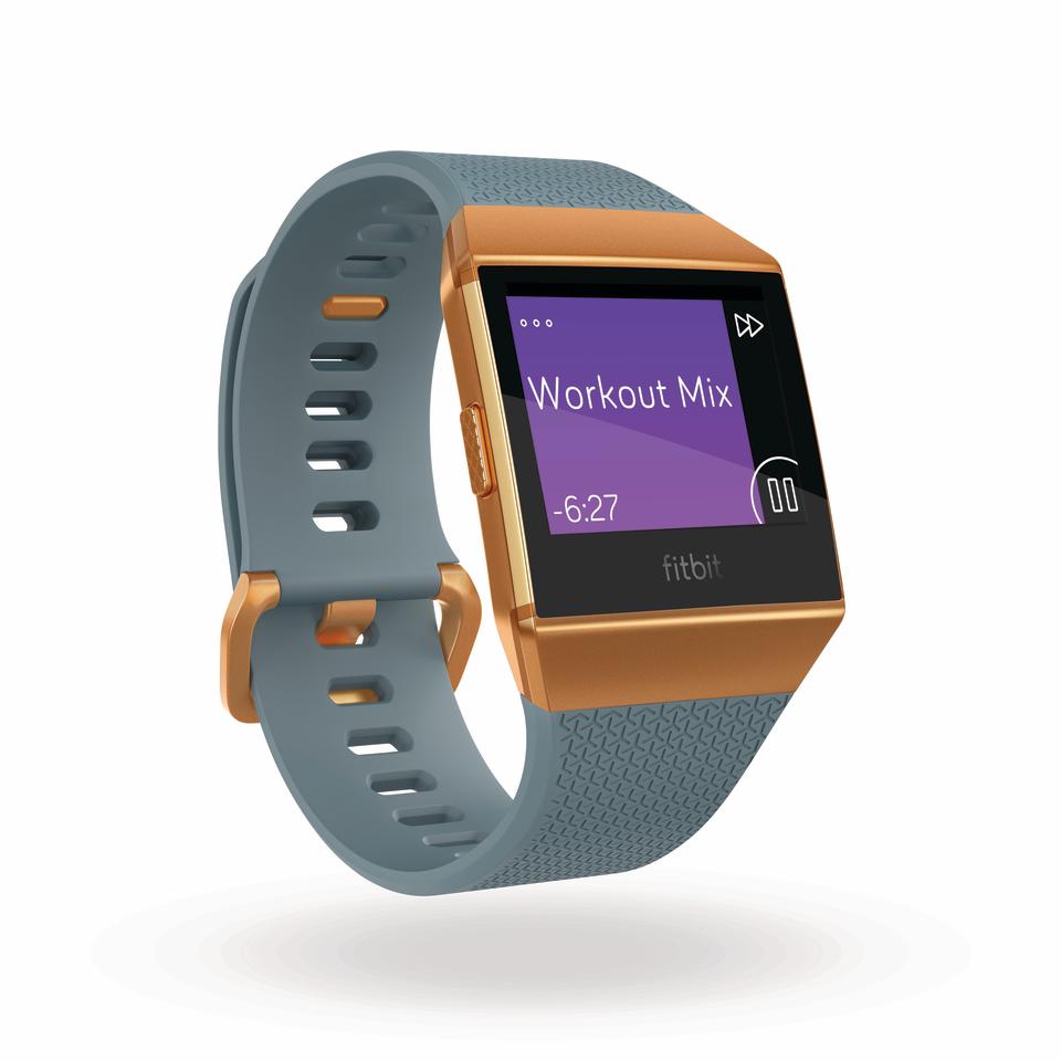 The new Fitbit Ionic allows you to store up to 300 songs. (Photo: Fitbit)