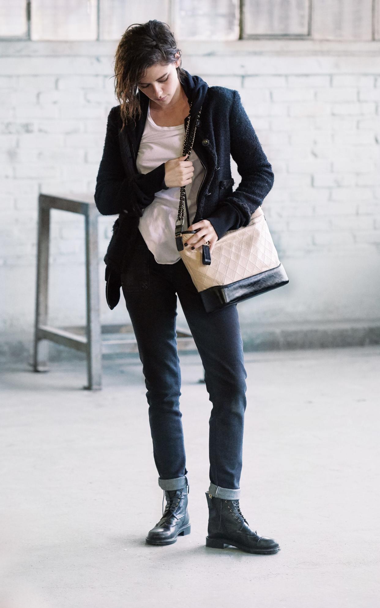 Kristen Stewart on set with Chanel's new Gabrielle bag - Chanel