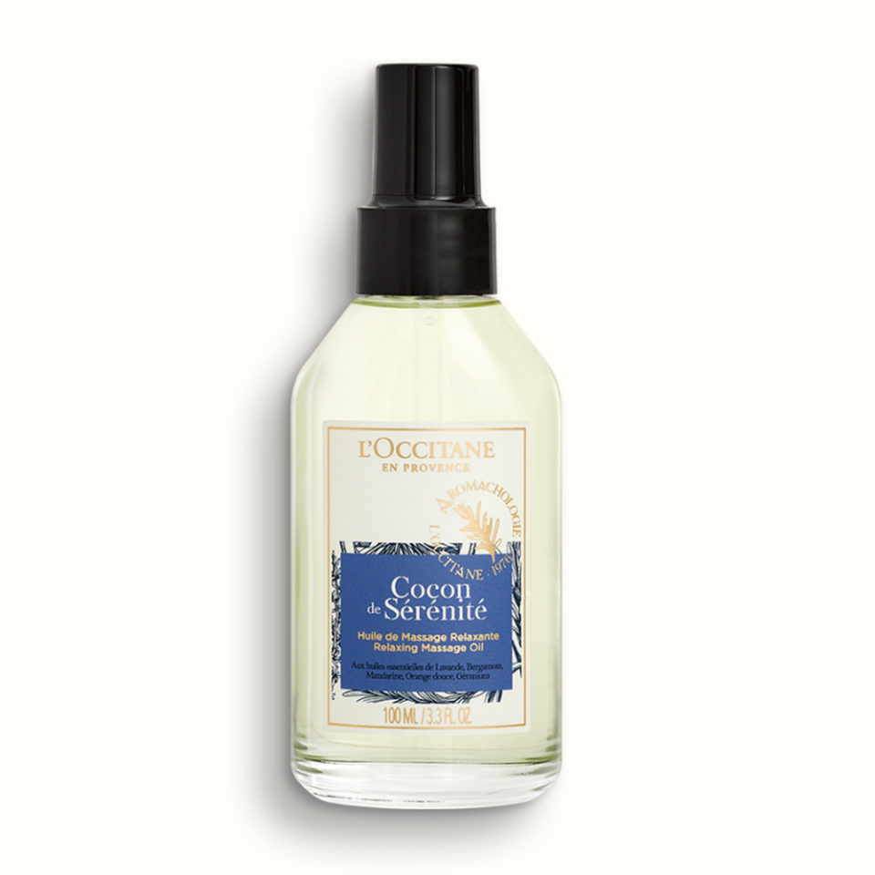 <p><a href="https://go.redirectingat.com?id=74968X1596630&url=https%3A%2F%2Fwww.loccitane.com%2Fen-us%2Fcocon-de-serenite-relaxing-massage-oil-11PSR100T20.html&sref=https%3A%2F%2Fwww.harpersbazaar.com%2Fbeauty%2Fhealth%2Fg42781366%2Fbest-massage-oils-for-relaxation%2F" rel="nofollow noopener" target="_blank" data-ylk="slk:Shop Now;elm:context_link;itc:0;sec:content-canvas" class="link ">Shop Now</a></p><p>Cocon de Sérénité Relaxing Massage Oil</p><p>loccitane.com</p><p>$42.00</p><span class="copyright">L'Occitane</span>