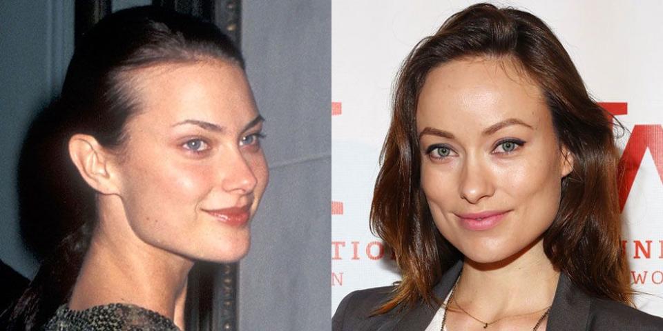 <p>Shalom Harlow and Olivia Wilde share the same square-shaped face and almond eyes. And lucky for both of them, this combo seems to be the key to being photogenic.</p>