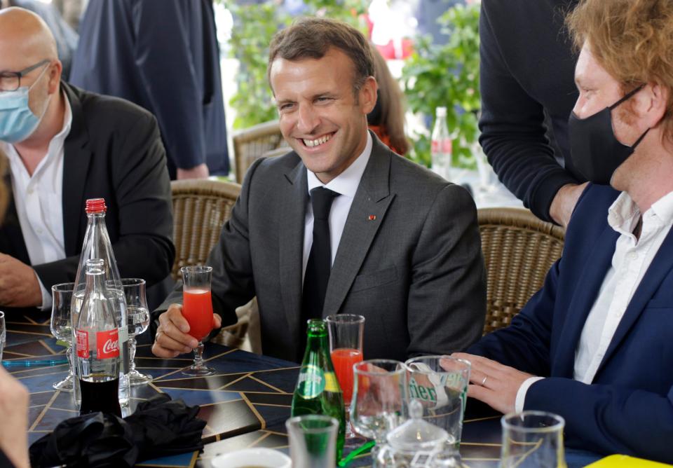 <p>Emmanuel Macron, who broke away and won</p> (AP)