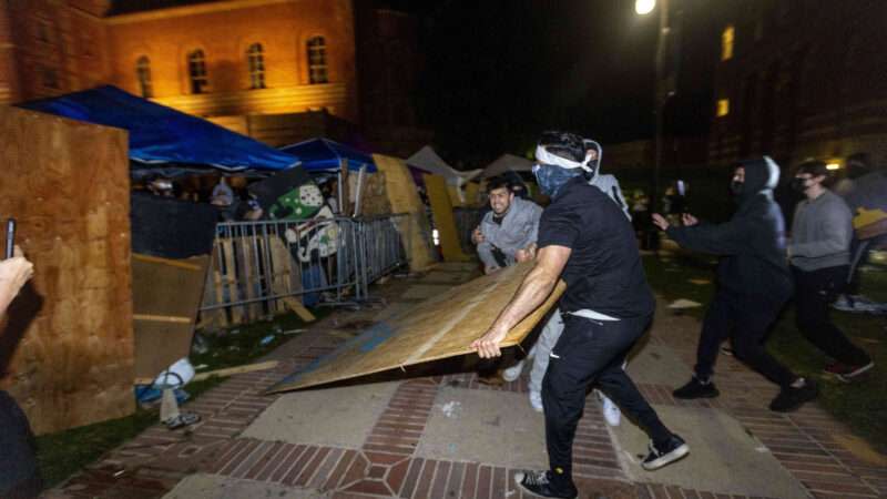 Pro-Palestine protesters at UCLA