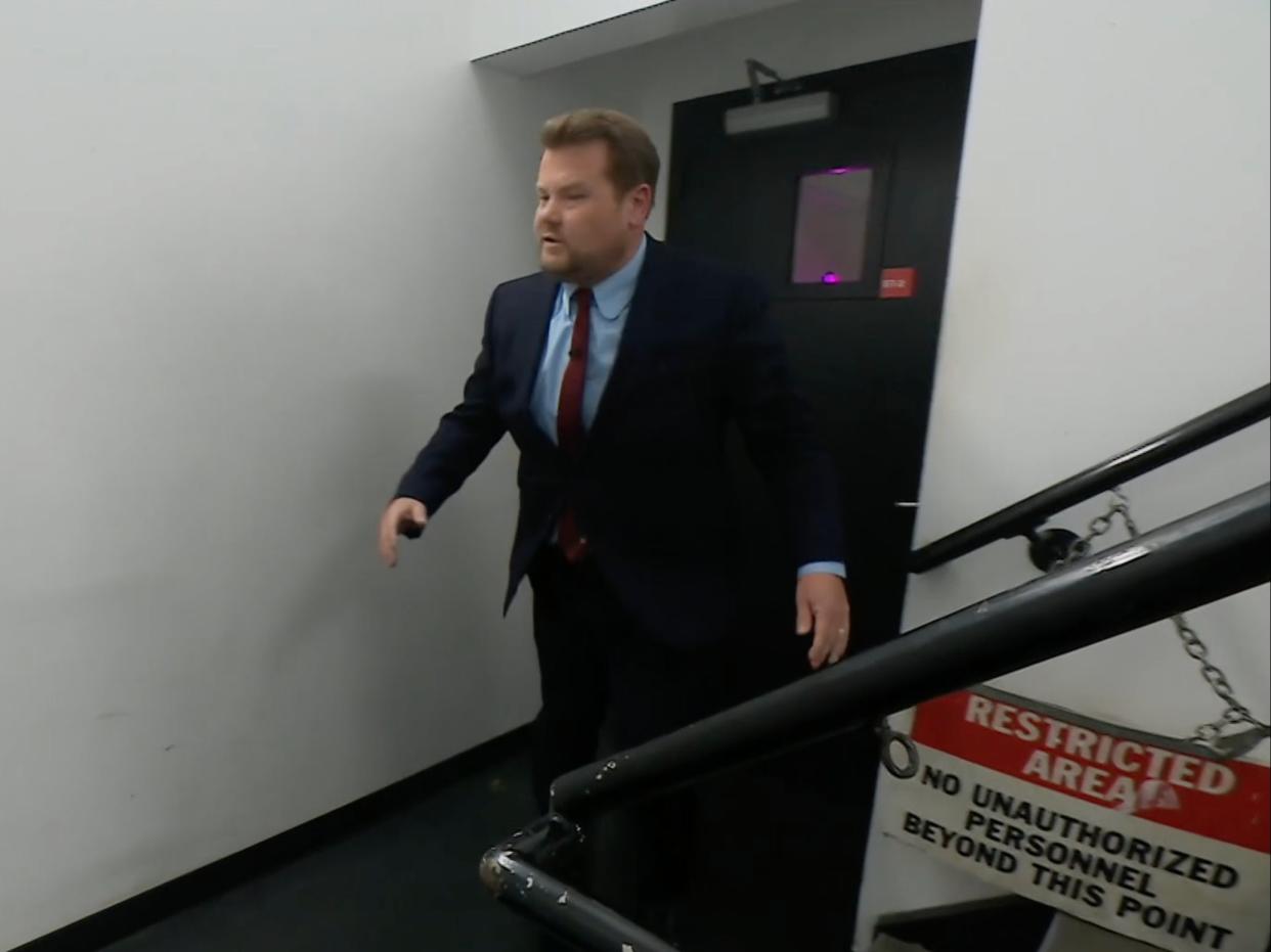 James Corden on The Late Late Show (CBS)