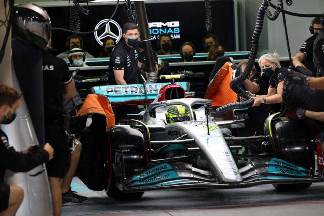 Lewis Hamilton's Mercedes are off the pace