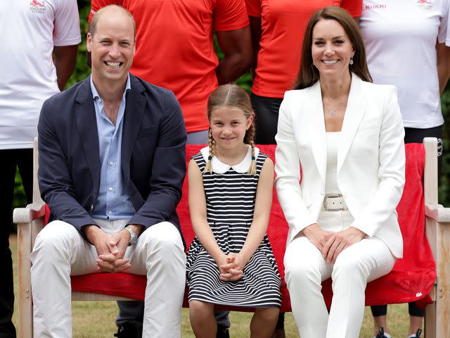 <p>Chris Jackson/Getty </p> Prince William, Princess Charlotte and Kate Middleton in August 2022